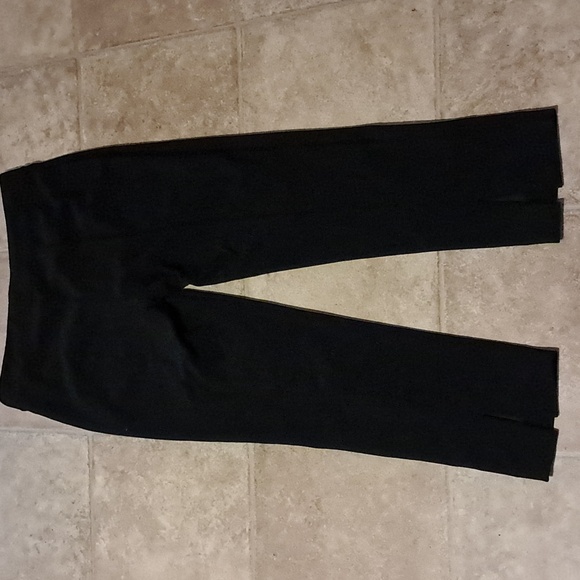 Joseph Ribkoff Black Lined Split Ankle Pull-On Pants Women’s Size 14 Stretch - Picture 5 of 7